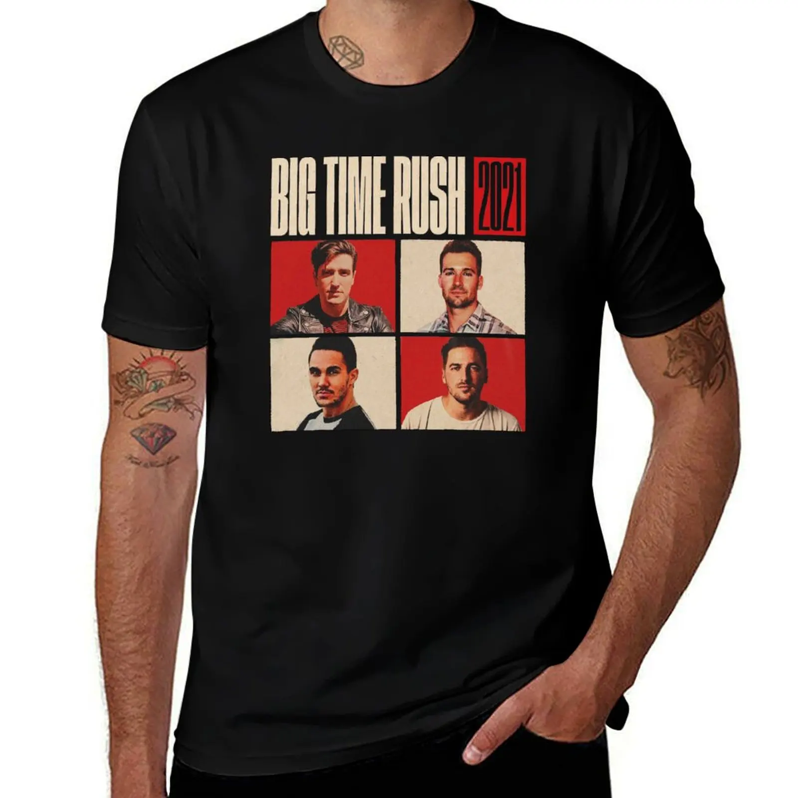 

Vintage Big Time Rush 2021 T-Shirt t shirts for man cotton soft t shirt for man 100 percent cotton T-Shirt