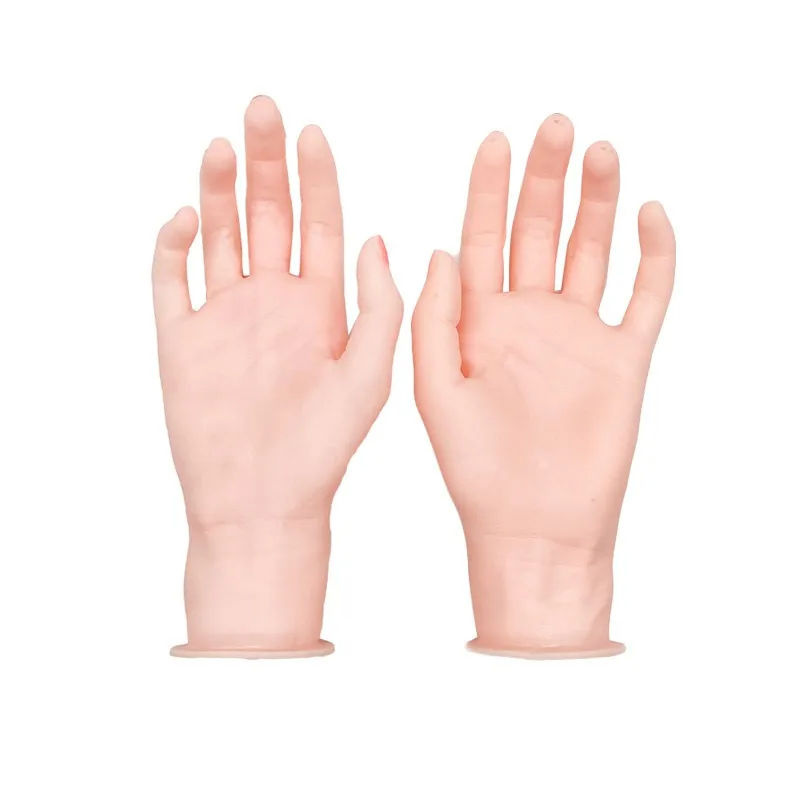 Silicone Hand Model Realistic Fake Hand Jewelry Display Nail Art Photography Studio Live Streaming Professional Display Prop New