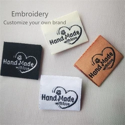 Custom Personalize Embroidered Labels Clothing Private Handmade Labels Brand Labels sewing knitting and embroidery Labels