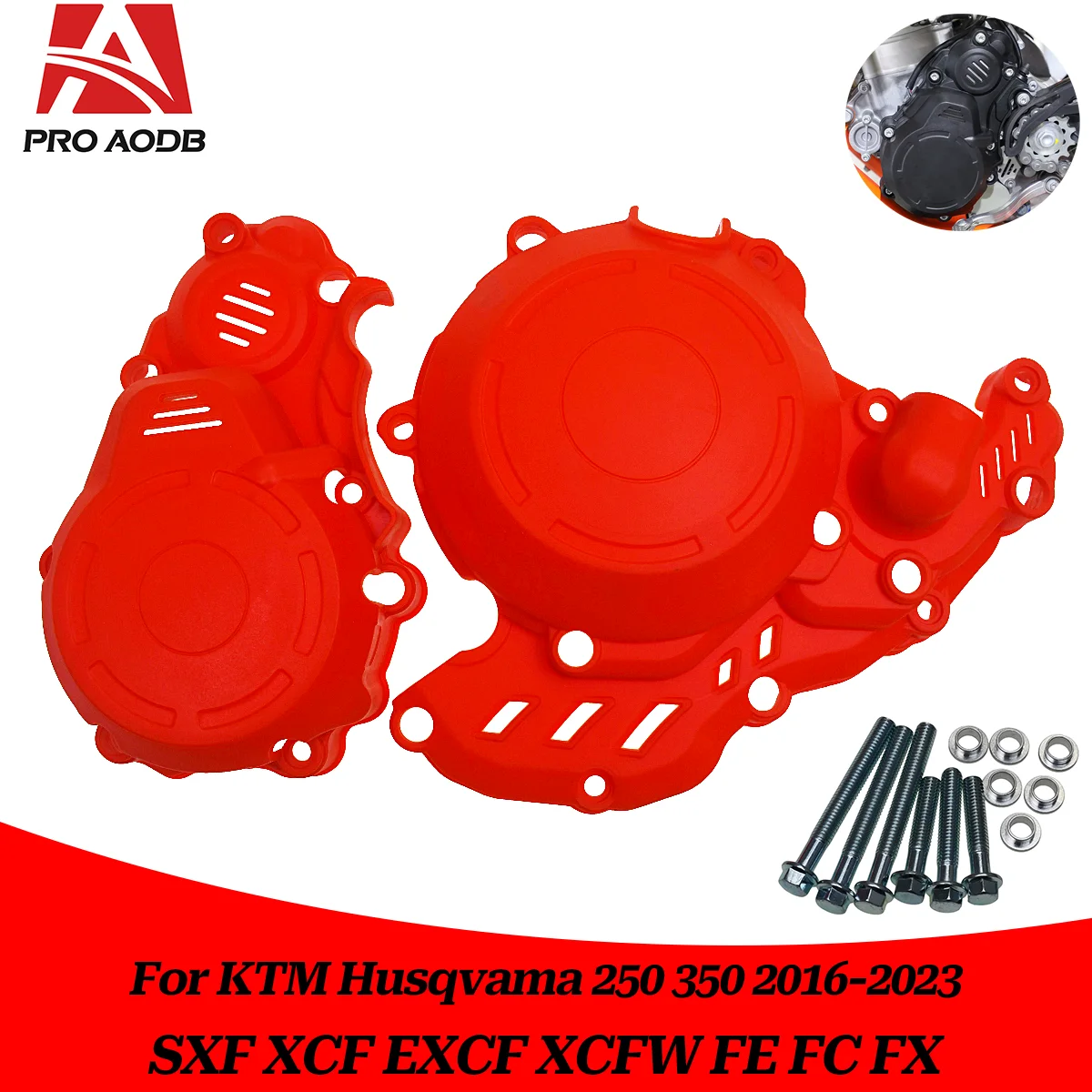 Motorcycle Clutch Ignition Water Pump Engine Protective Cover For KTM SXF XCF XCW EXCF FREERIDE For HUSQVARNA FC FE FX 250 350