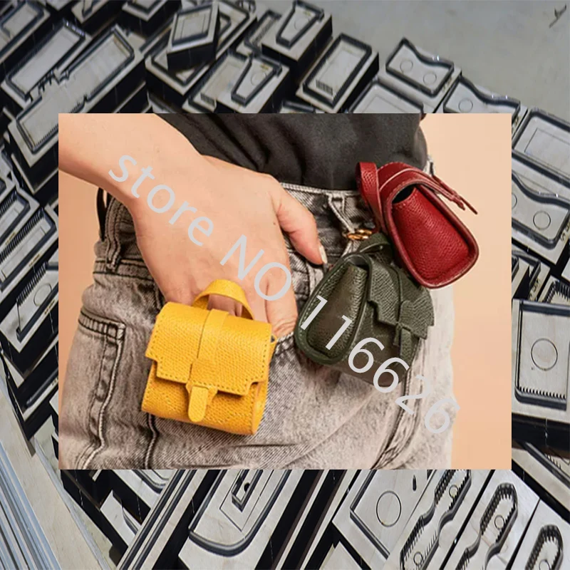 knife mould for DIY leather craft  mini waist coin bag cutting dies 6x6x4cm