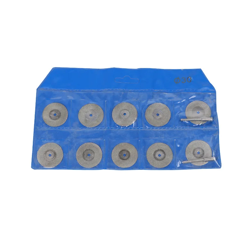 

10 шт. 16-45 мм наждачные алмазные режущие лезвия, сверло с оправкой 3 мм для дрели Dremel, деревообрабатывающий керамический резак, электроинструменты