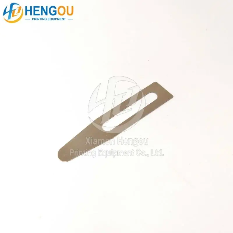 Feuille d'acier en papier séparée, pièces de machine, Komori Roland, etc., 65.0x14.0x0.3mm