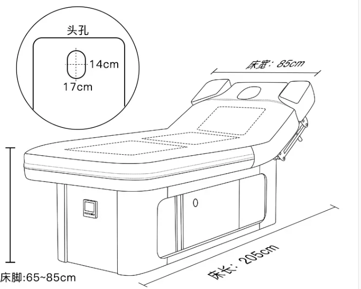 Water Bed Beauty Salon Special Spa Bed Electric Lift Colorful Light Therapy Bed Intelligent Constant Temperature Massage Beauty