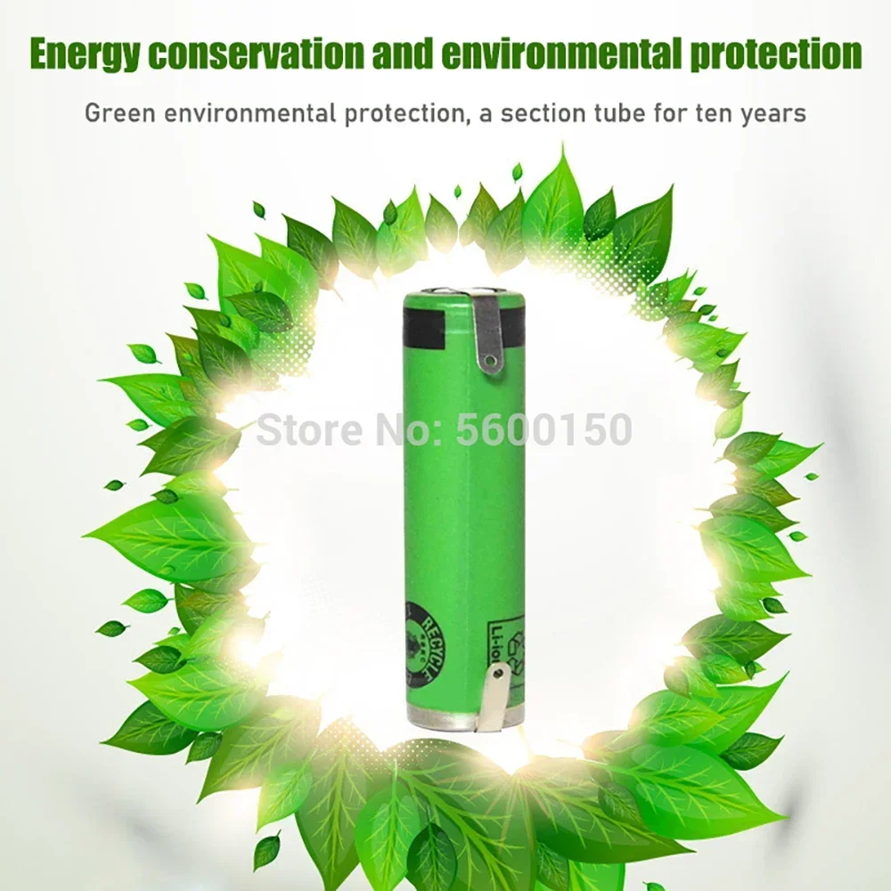 14500 3.7V AA 680mAh Lithium Batteries with Welding for Electric Toothbrush Shaver Hair Clipper Rechargeable Cells