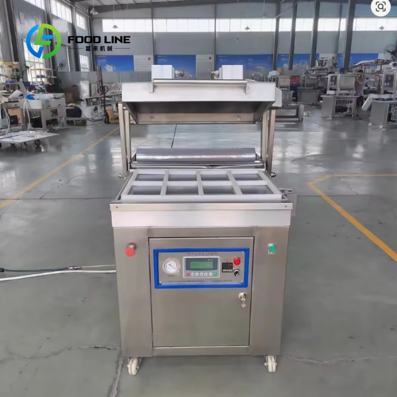 Customized Mobile Stainless Steel Vacuum Skin Packaging Machine Electric Automatic Sealer for Food Processing Vacuum Sealing