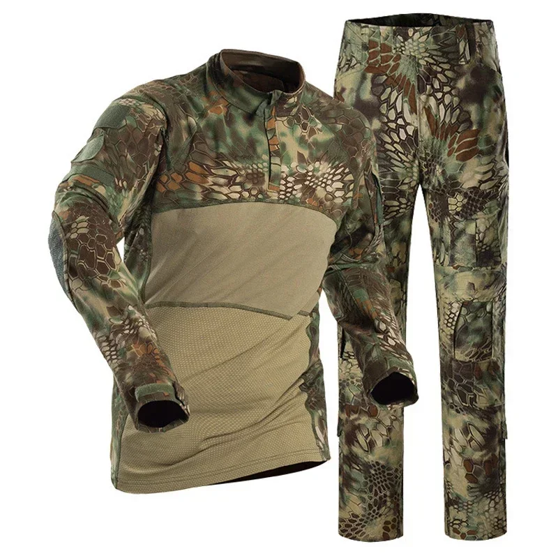 

Tactical Uniforms Men Outdoor Hunting Clothing Camouflage Sports Special Force Suits Multifunction Hiking Jackets Pants No Pads