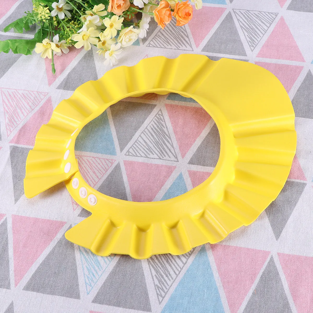 Baby Bath Caps Toddler Shower Caps For Baby Boy Children Adjustable Shampoo Shield Hat Yellow Protect Eyes Ears