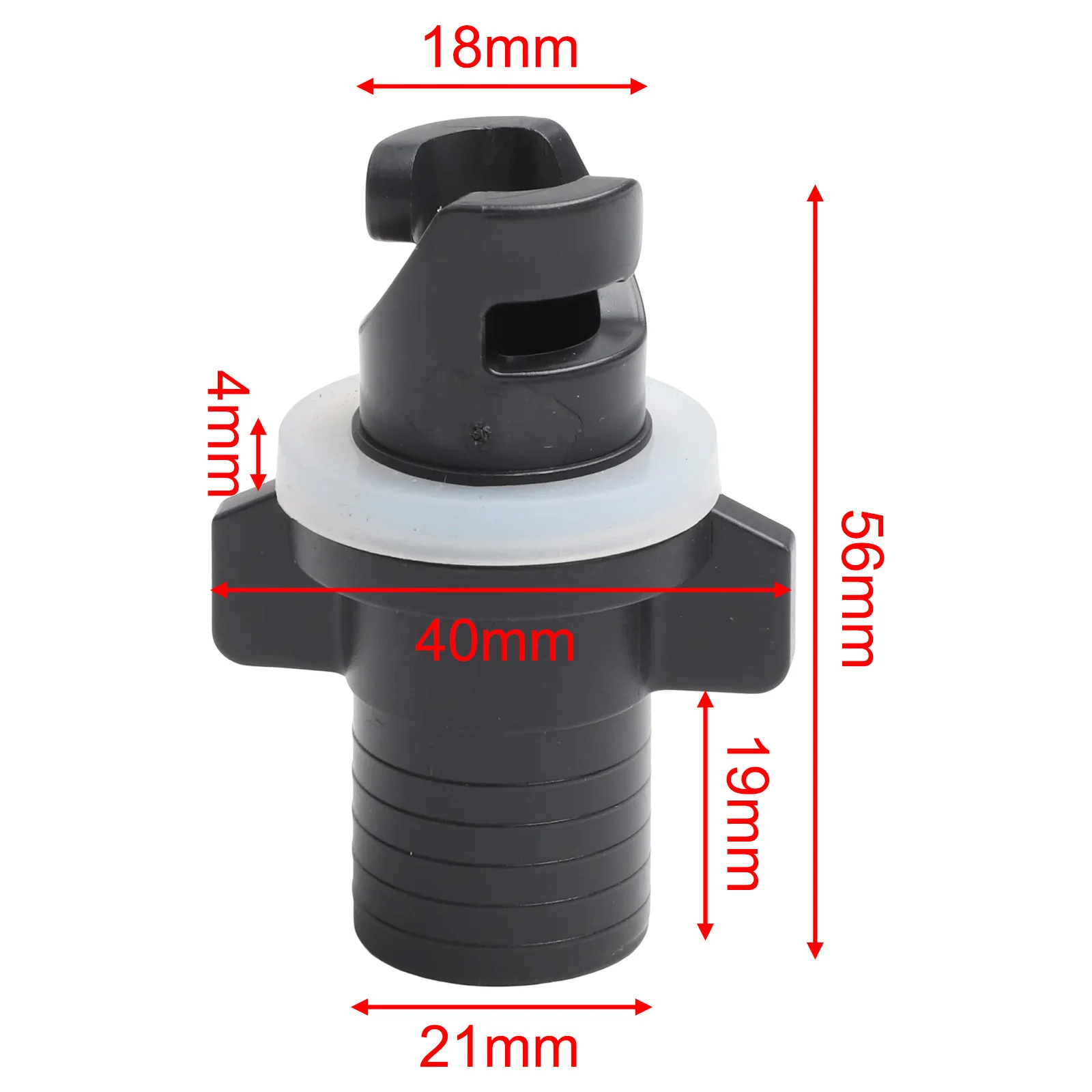 Inflatable Bed and Boat Valve Adapter Robust ABS Plastic Connector with High Sealing Efficiency for Various Applications
