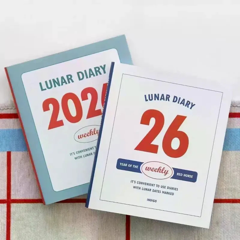 2026 Schedule Life Planner Book Minimalist With Calendar Student Study Diary Retro Journal Notebook Notepad