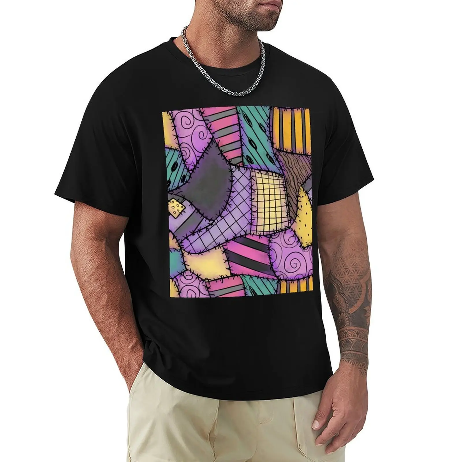 Patchwork Ragdoll T-Shirt Basic Casual Wear Short Sleeve Top