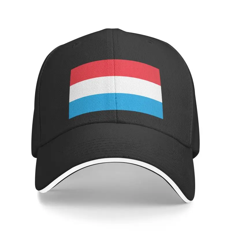 Custom Flag Of Luxembourg Baseball Cap Women Men Adjustable Dad Hat Outdoor