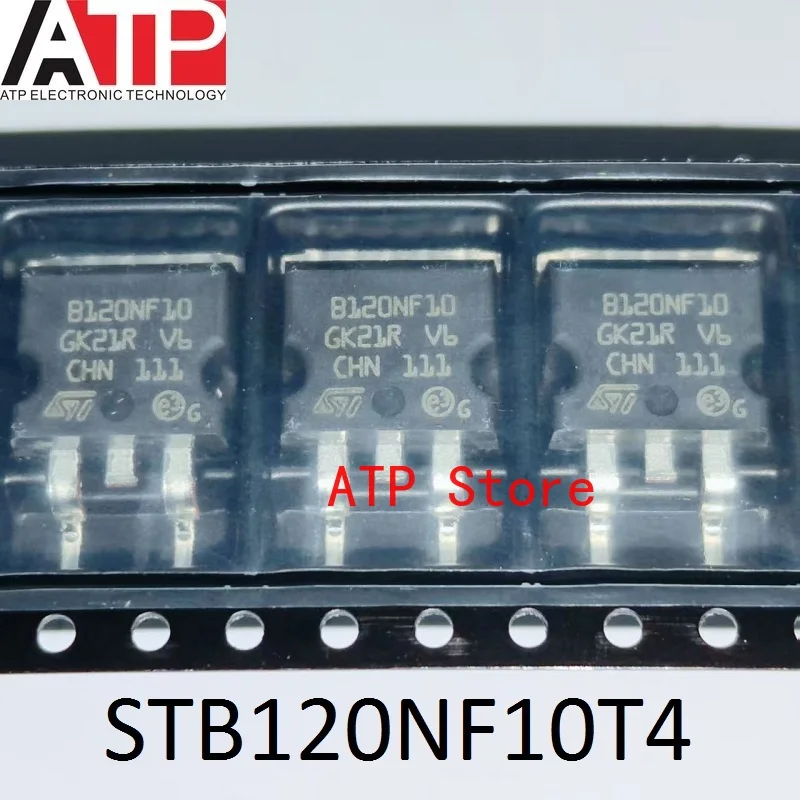 

10pcs/lot 100% New Original STB120NF10T4 B120NF10 TO-263 Transistors MOSFET N-CH 100V 110A D2PAK SMD