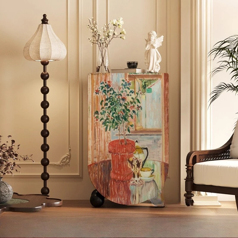 

Healing retro, chest, bedroom storage locker, household solid wood living room, entrance cabinet