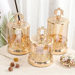 Luxury Glass Candy Jar Household Dried Fruit Snack Jar Electroplated Butterfly Cup Lid Glass Jar Set Home Decoration Accessories