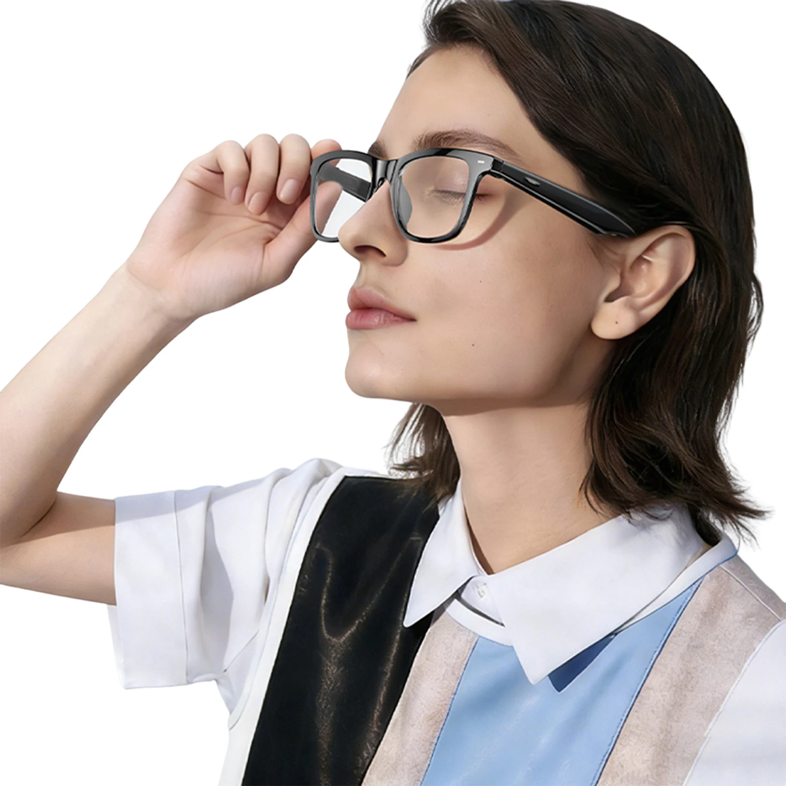 Smart Wearable Headset Hands-Free Calling Speaker BTGlasses Voice Assistant with BT 6.0 Open Ear Speaker Universal for Men Women