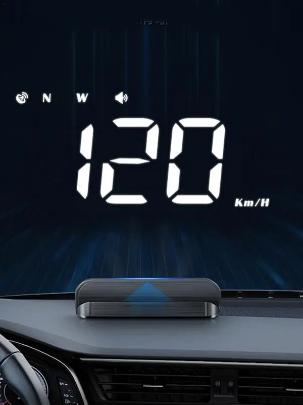 Holographic Car Speedometer Gps Speedometer For Car Digital Gauge With Fatigue Driving Reminder Clear Windshield Speed Projector