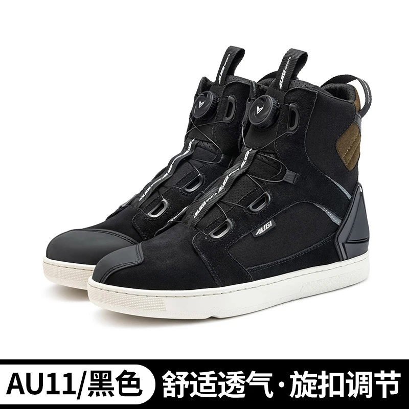 حذاء بوت للدراجات النارية باللون الأخضر غير قابل للانزلاق بوتاس موتو هومبر مرونة قوية بوتاس موتو موخير حذاء رجالي خفيف الوزن مقاوم للاهتراء #3