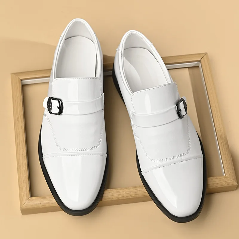 Popular large size men's leather shoes business dress casual British men