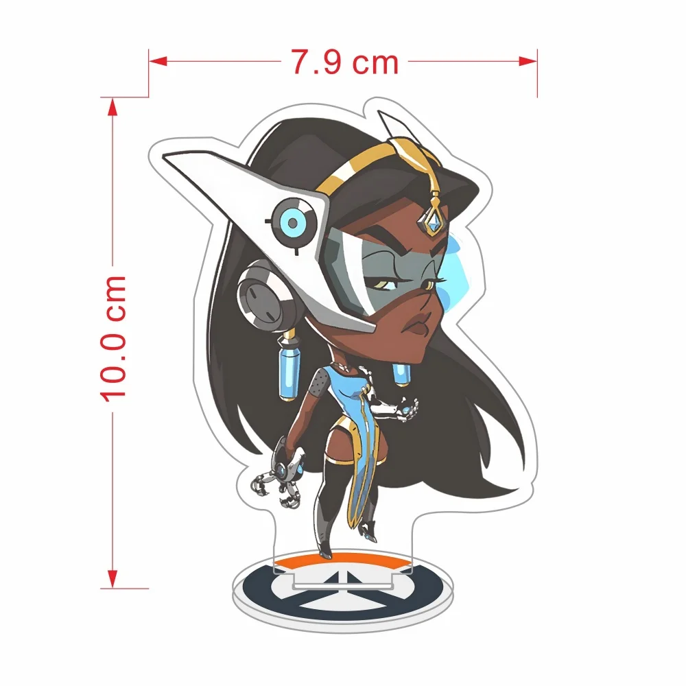 Shooting Game Overwatch 2 D.Va Kiriko Tracer Mercy Widowmaker Acrylic Stand 10cm Desktop Decoration, Keyring Anime Fans Gifts view 2