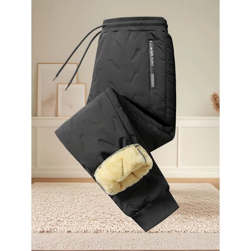 الشتاء سراويل تقليدية المنزل رجل فضفاض الرجال السود سميكة للرجال الملابس الخريف 2025 ملابس رجالية المرأة الرياضة Sweatpants Y2k #1