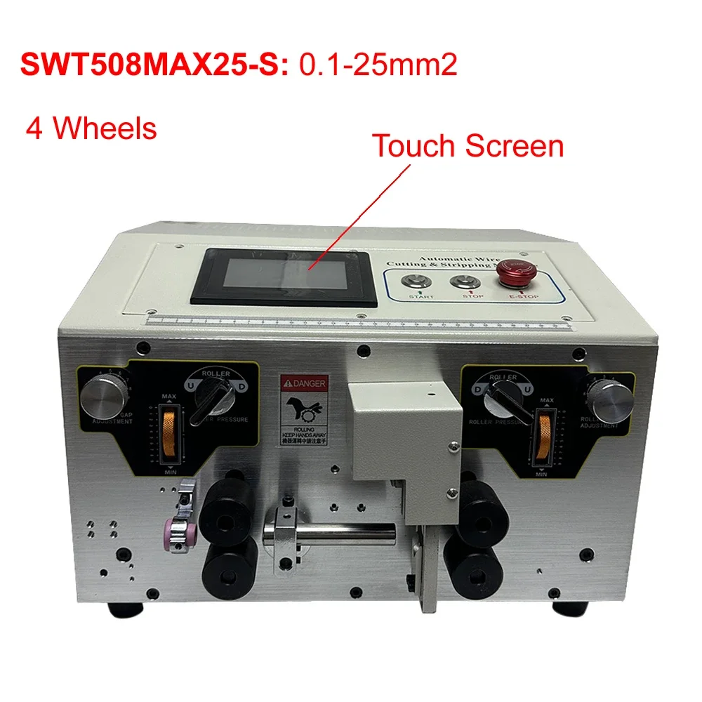 

Автоматический станок для зачистки и резки проводов 16-25 мм² с сенсорным экраном, регулируемый, 220В/110В