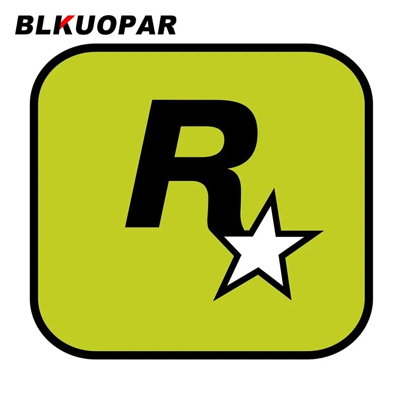 BLKUOPAR for 13cm x 12cm for Rockstar Games Personality Car Sticker Vinyl Waterproof DIY Scratch-proof Decals Simulation Fun