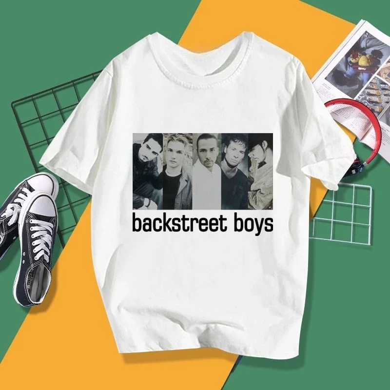 

Backstreet Boys Printing Summer Luxury Brand Cotton women's SummerT-Shirts Short Sleeves oversized t shirt t shirt women