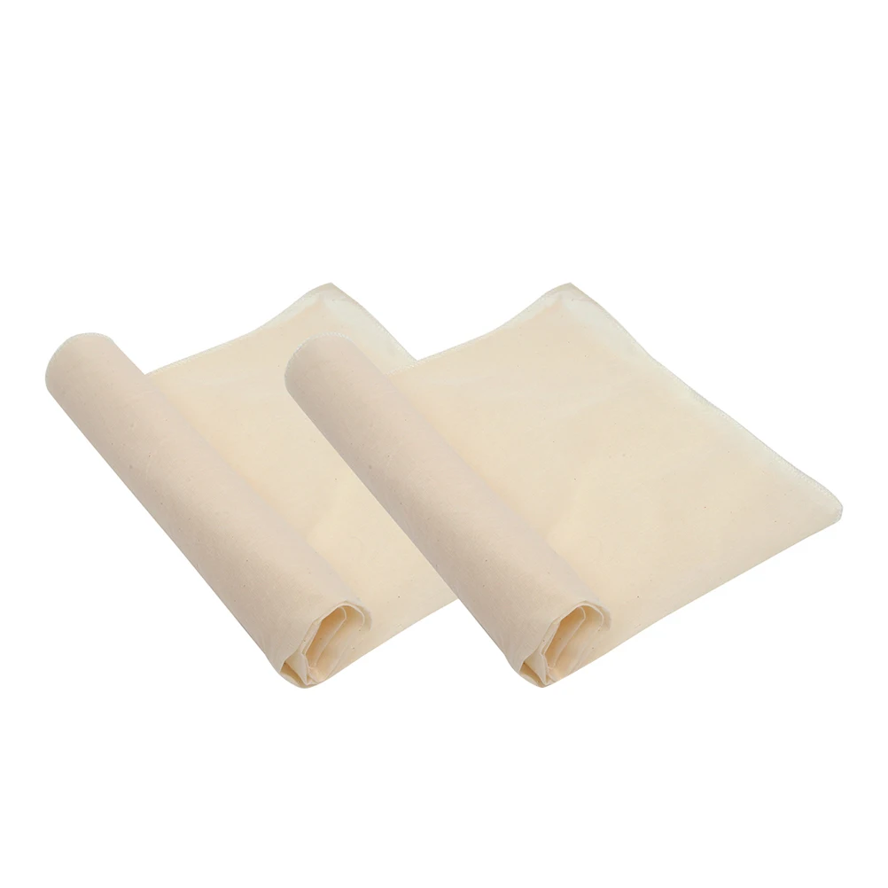

2Pcs Reusable Tofu Cheesecloth Unbleached Strainer Cloth 60Cm Kitchen Soybean Milk Filter Fine Straining Food Filter Cloth