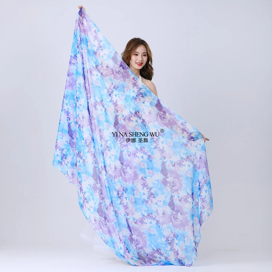 Belly Dance Accessories Imitation Silk Shawl Fabric Towel Scarf 250*120 cm For Adult Women Stage Performance and Practice