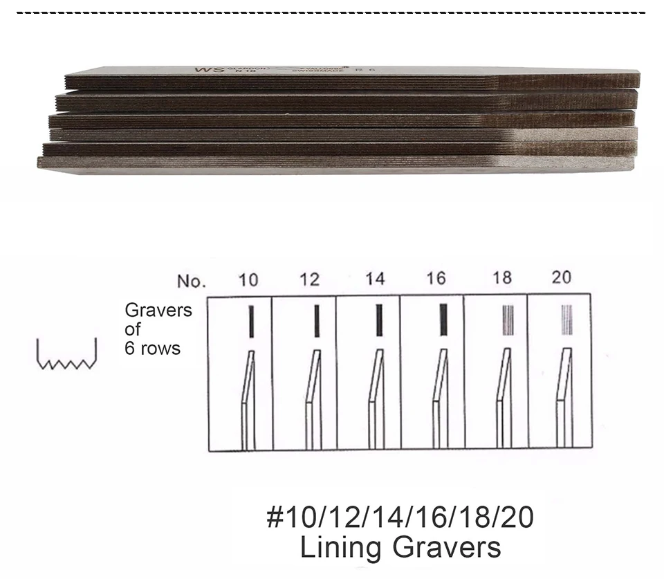 Professional Jewelry Engraving Graver Set Metal Carving Chisel Wire Hooking Tool for Gold Silver Goldsmith Shaping