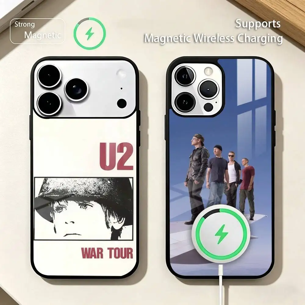 

I-Irish rock legend U-U2 band Phone Case For iPhone17,16,15,14,13,12,11 Plus,Pro Allows magnetic wireless charging
