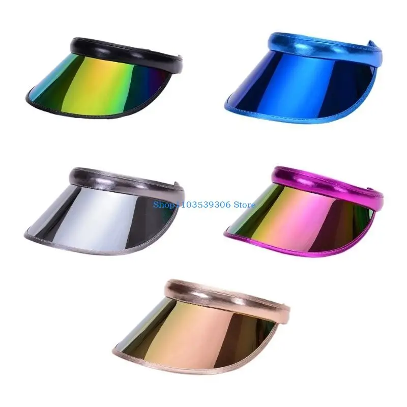 400A قبعة الشمس للمرأة المراهقين للجنسين في الهواء الطلق الملونة قبعة بواقٍ للشمس واسعة حافة الربيع الصيف المضادة للأشعة فوق #4