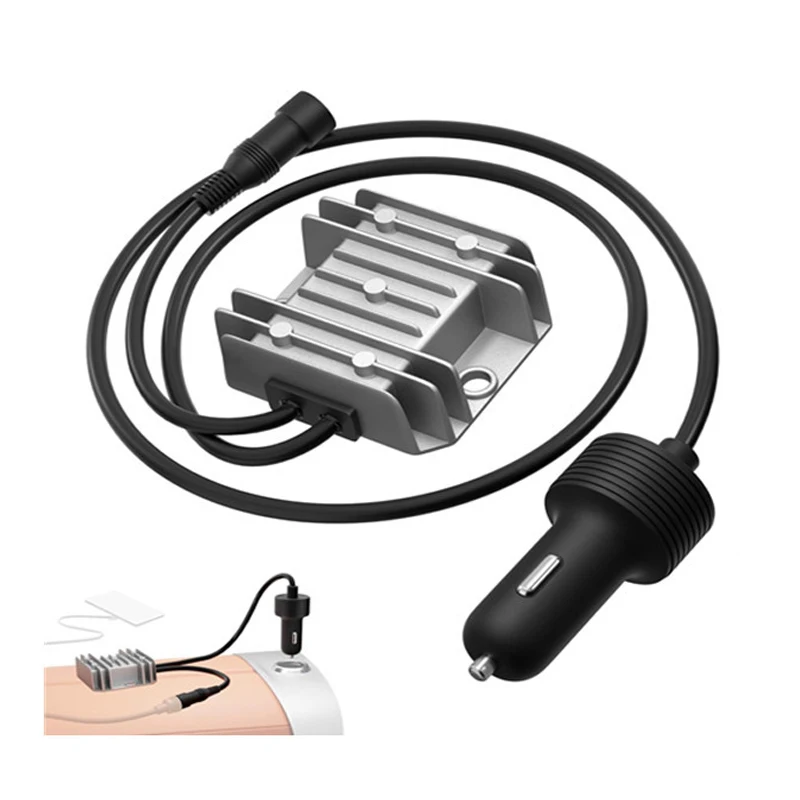 1pc Mini Cable Car Adapter With Step Up Converter 12V Power Cable With Cigarette Lighter Plug 12-24V To 30V 3.5A Conversion