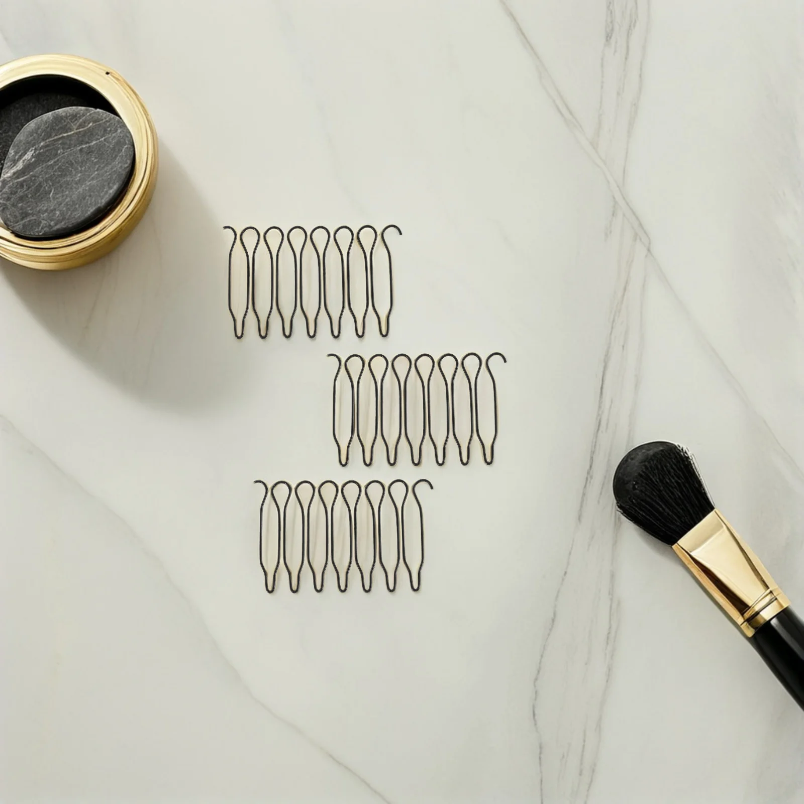 40 قطعة من أمشاط الأسلاك المعدنية، دبابيس شعر مموجة، إكسسوارات أنيقة للنساء، حل تصفيف سريع، مشط تصفيف الشعر