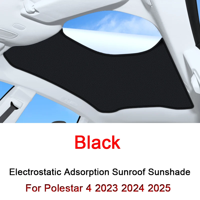 

Car Electrostatic Adsorption Sunroof Sunshade Cover For Polestar 4 2023 2024 2025 Heat Insulation Skylight Sticker Accessories