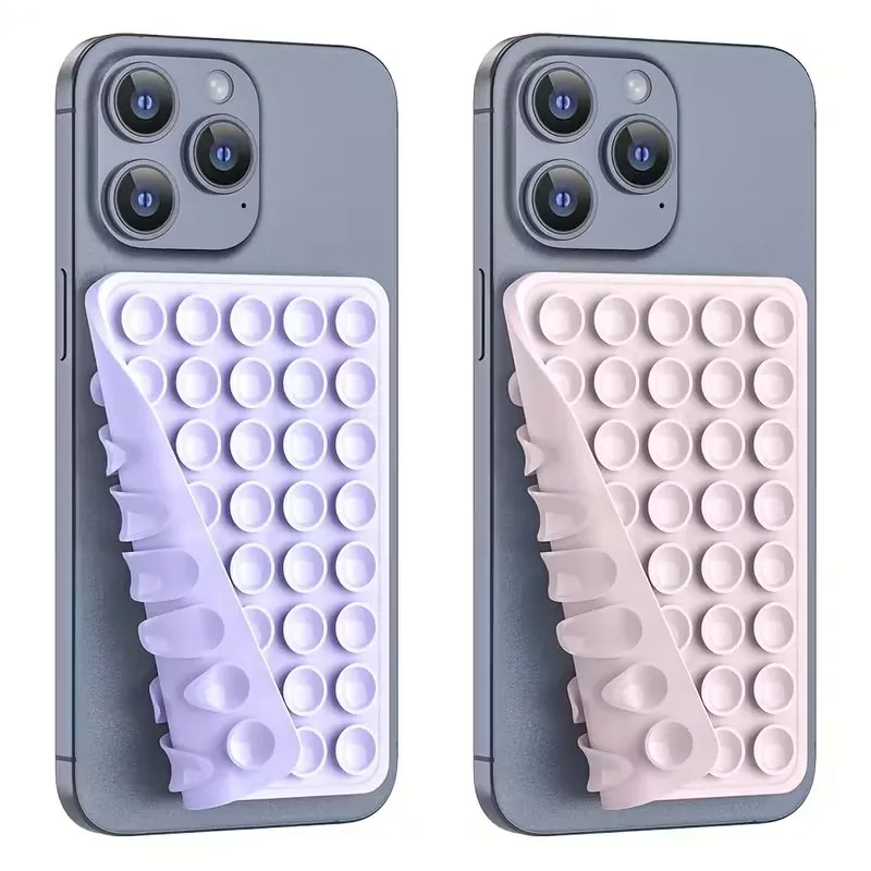 

Double Sided Silicone Suction Cup Phone Holder Silicon Phone Accessory Compatible with Iphone /Android, Ideal for Use on Mirrors
