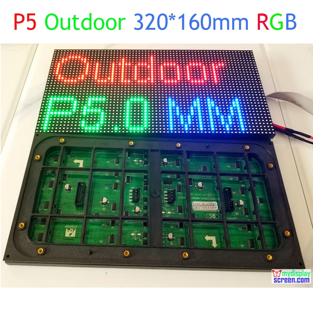 

P5 Full Color SMD LED Panel Outdoor Waterproof LED TV 320*160mm 64*32pixel Video Display Module