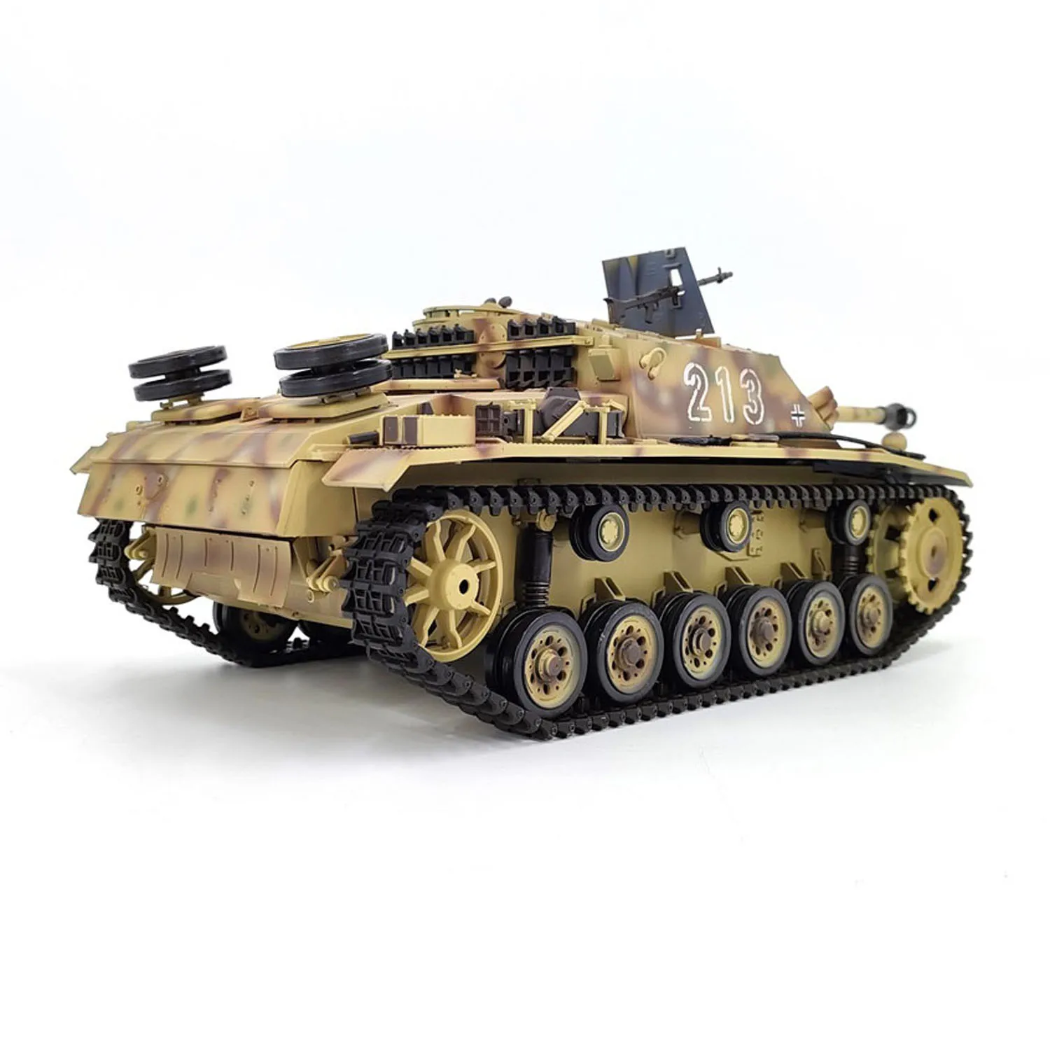 RTR Henglong 1/16 7.0 Carro Armato RC di Plastica Tedesco Stug III Modello Militare 3868 BB IR Cambio In Acciaio Radio 1800MAH Batteria Suono giocattoli