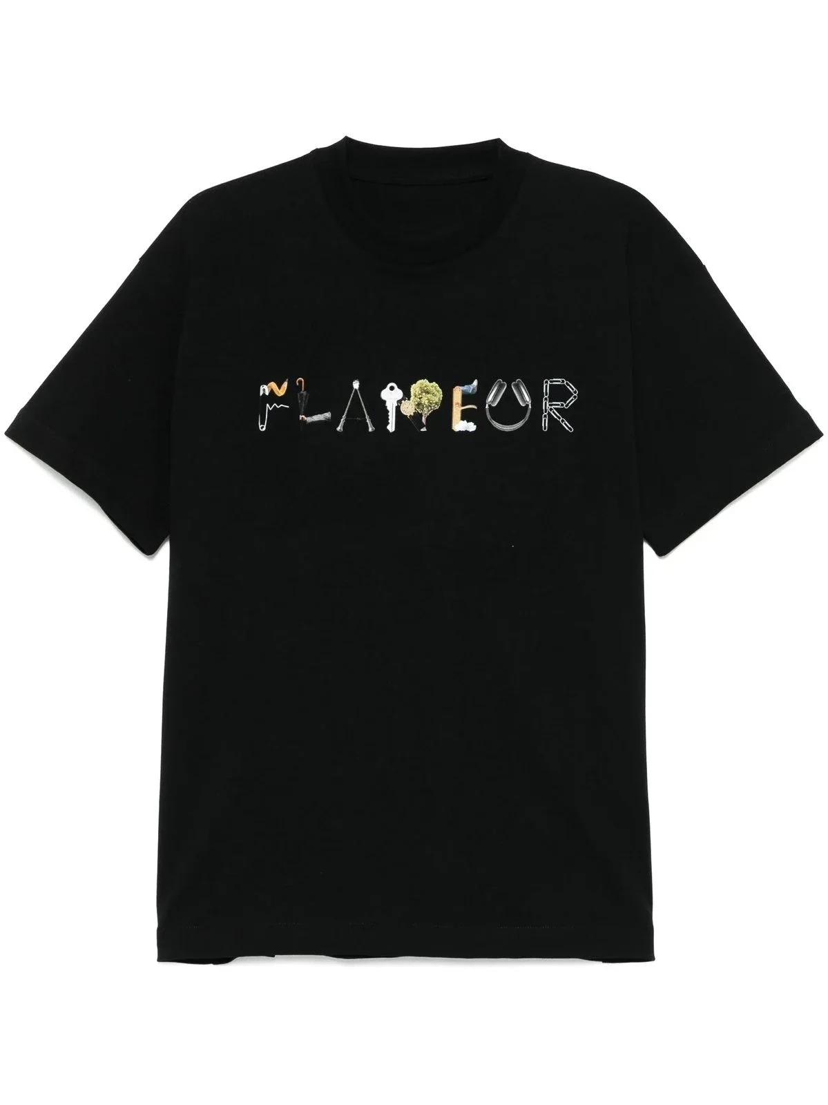 2025 nuevo modelo Flaneur Homme Floral gráfico marca patrón impreso camisetas verano puro algodón hombres y mujeres camisetas