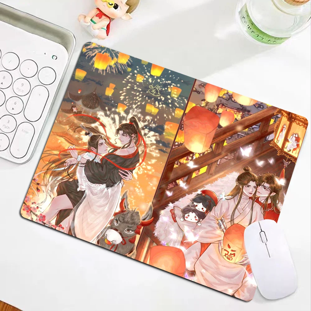 Heaven Officials Blessing Tian Guan Ci Fu Mousepad Animation Thickened Mouse Pad Gaming Keyboard Table Mat Office Supplies Decor