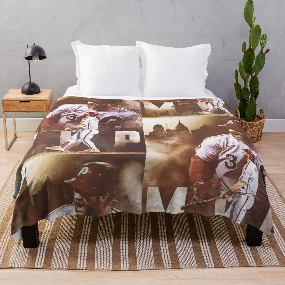 

Bryce Harper Throw Blanket Cozy Warm Blanket for Bed Room Decor
