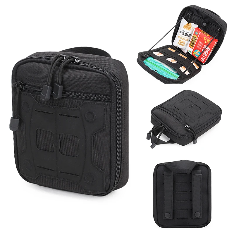 戦術用molle-edcポーチ-ファーストエイドキットポーチバッグ-サバイバル止血帯ストラップバッグ-ハンティング-アウトドア-キャンプ-ハイキング用