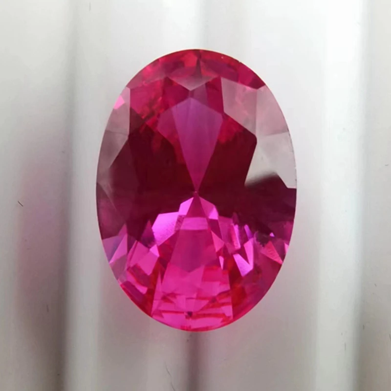 

Pretty Pink Ruby Oval Cut 13×18mm 15.0ct for Collection and Jewelry Making VVS Loose Gemstone Pass UV Tested Gemstone