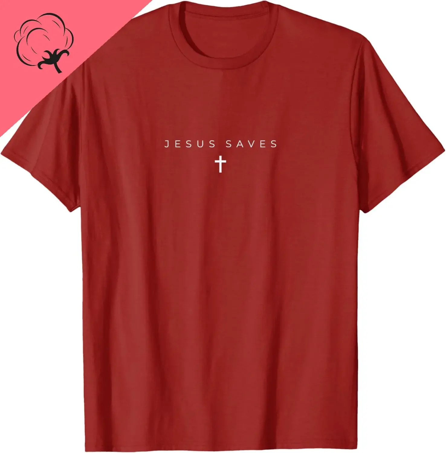 Jesus Saves Cross Subtle Christian Minimal Religious Faith T-Shirt Unisex Summer Streetwear Tops Mens T Shirt Camiseta Hombre