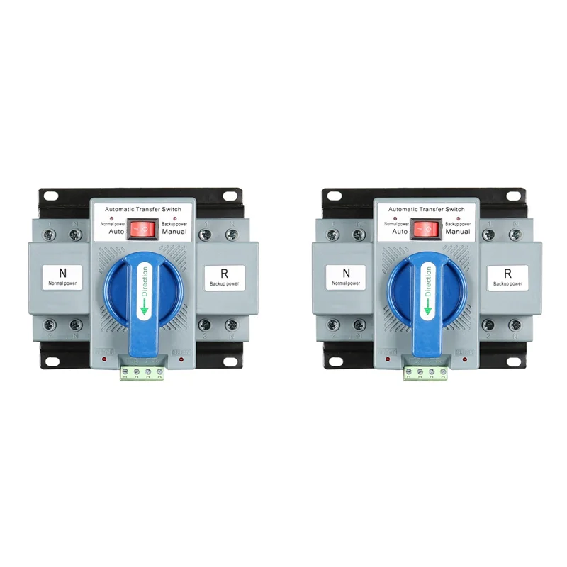 

2X 2P 63A 230 В MCB Тип двойного питания Автоматический резервный переключатель ATS Номинальное напряжение 230 В Номинальная частота 50/60 Гц