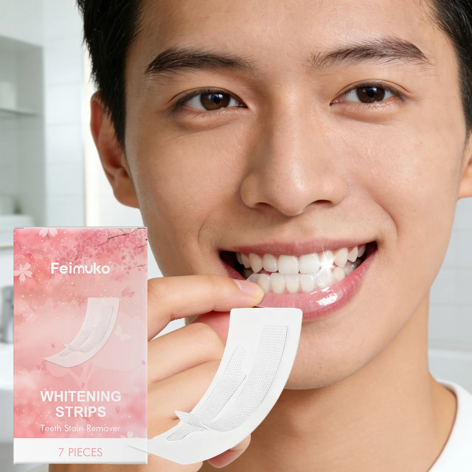 

Нежные ежедневные полоски для чистки зубов, 7 пар - средство для чувствительных зубов, безопасно для эмали, для естественной белоснежной улыбки, простое применение