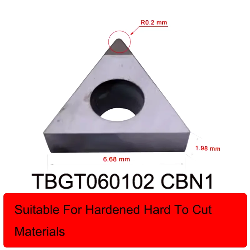 

GULING CNC Lathe Machining Triangular CBN High Hard Boron Nitride Turning Inserts TPGT Cutter Head Quenched Steel Cast Iron