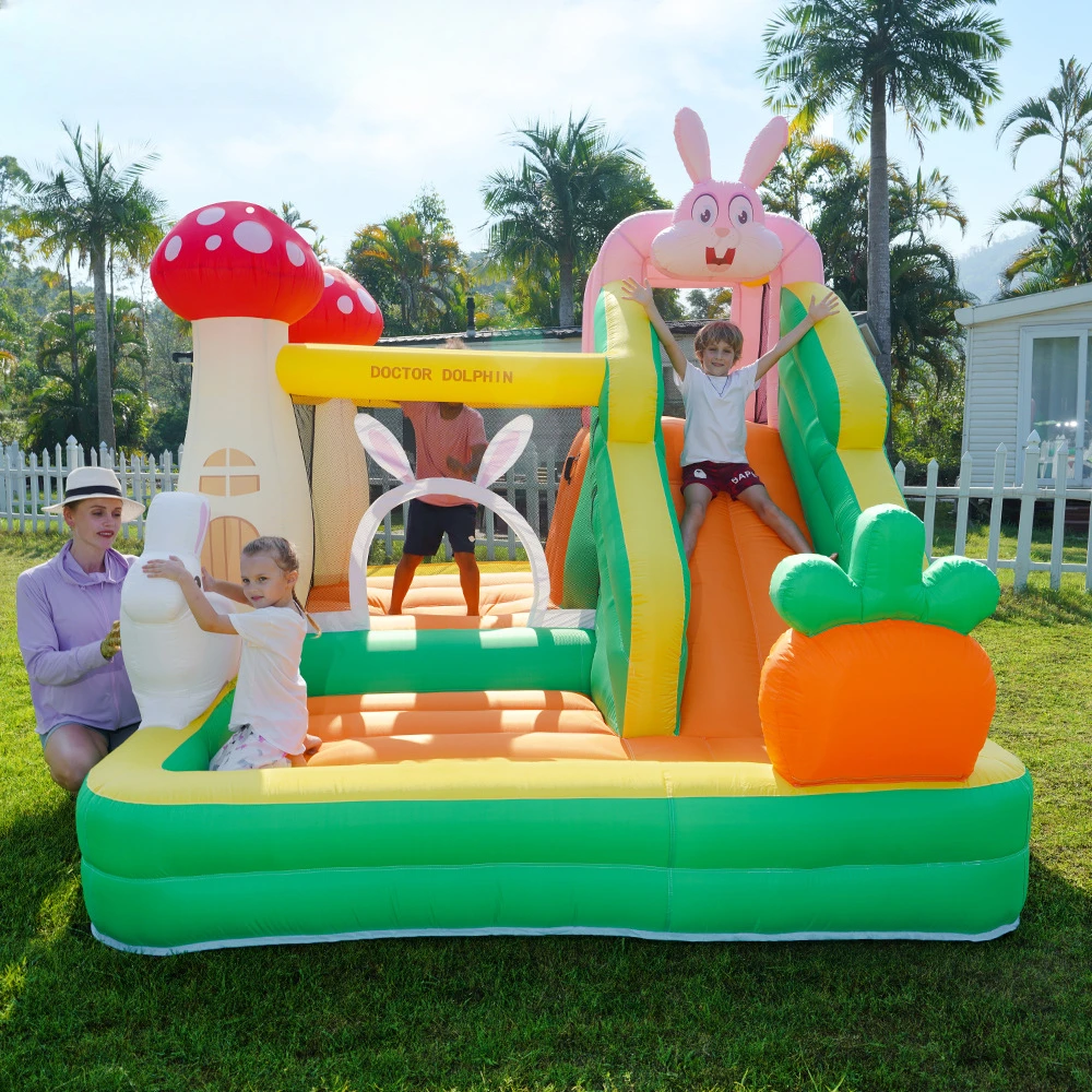 Children's bouncy castle, children's home bouncy trampoline bouncy castle bunny castle home