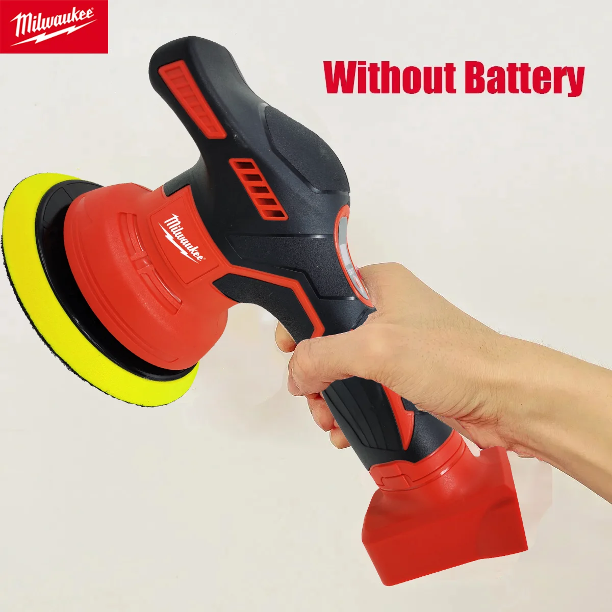 Milwaukee Cordless Car Buffer Polisher for Milwaukee 18V Battery with 8 Variable Speed Up to 5000RPM for Car Detailing Waxing